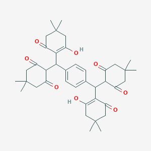 2,2'-{Benzene-1,4-diylbis[(2-hydroxy-4,4-dimethyl-6-oxocyclohex-1-en-1-yl)methanediyl]}bis(5,5-dimethylcyclohexane-1,3-dione)