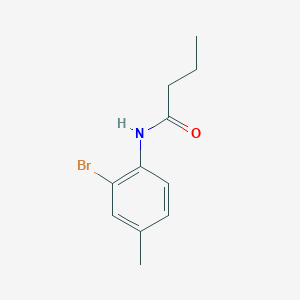 molecular formula C11H14BrNO B11695158 N-(2-bromo-4-methylphenyl)butanamide 