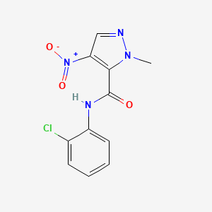 N-(2-chlorophenyl)-1-methyl-4-nitro-1H-pyrazole-5-carboxamide