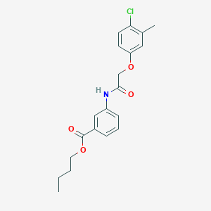 Butyl 3-{[(4-chloro-3-methylphenoxy)acetyl]amino}benzoate