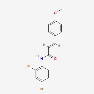 (2E)-N-(2,4-dibromophenyl)-3-(4-methoxyphenyl)prop-2-enamide