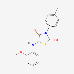 5-[(2-Methoxyphenyl)amino]-3-(4-methylphenyl)-1,3-thiazolidine-2,4-dione