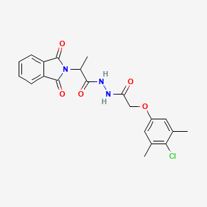 N'-(2-(4-chloro-3,5-dimethylphenoxy)acetyl)-2-(1,3-dioxoisoindolin-2-yl)propanehydrazide