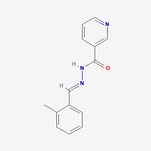 N'-[(E)-(2-methylphenyl)methylidene]pyridine-3-carbohydrazide