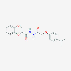 N'-(2-(4-isopropylphenoxy)acetyl)-2,3-dihydrobenzo[b][1,4]dioxine-2-carbohydrazide