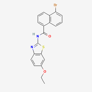 5-bromo-N-(6-ethoxy-1,3-benzothiazol-2-yl)naphthalene-1-carboxamide