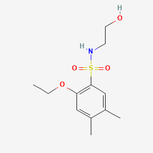 2-ethoxy-N-(2-hydroxyethyl)-4,5-dimethylbenzenesulfonamide