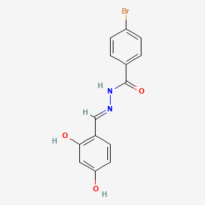 4-bromo-N'-[(E)-(2,4-dihydroxyphenyl)methylidene]benzohydrazide