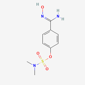 molecular formula C9H13N3O4S B1169562 [4-[(Z)-N'-hydroxycarbamimidoyl]phenyl] N,N-dimethylsulfamate CAS No. 175205-69-3