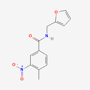 N-(furan-2-ylmethyl)-4-methyl-3-nitrobenzamide