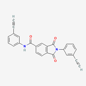 N,2-bis(3-ethynylphenyl)-1,3-dioxo-2,3-dihydro-1H-isoindole-5-carboxamide