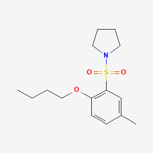 molecular formula C15H23NO3S B1169572 1-(2-Butoxy-5-methylbenzenesulfonyl)pyrrolidine 