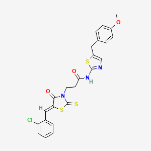 molecular formula C24H20ClN3O3S3 B11695726 C24H20ClN3O3S3 