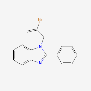 molecular formula C16H13BrN2 B11695742 1-(2-bromoprop-2-en-1-yl)-2-phenyl-1H-benzimidazole 