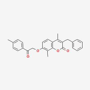 3-benzyl-4,8-dimethyl-7-[2-(4-methylphenyl)-2-oxoethoxy]-2H-chromen-2-one