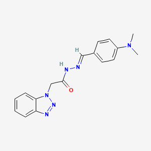 2-(1H-benzotriazol-1-yl)-N'-{(E)-[4-(dimethylamino)phenyl]methylidene}acetohydrazide