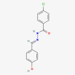 4-chloro-N'-(4-hydroxybenzylidene)benzohydrazide