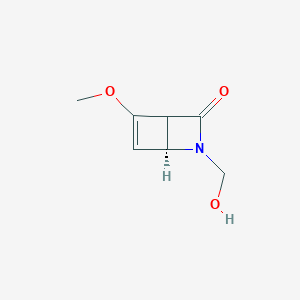 2-Azabicyclo[2.2.0]hex-5-en-3-one,2-(hydroxymethyl)-5-methoxy-,(1S)-(9CI)