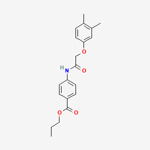 Propyl 4-{[(3,4-dimethylphenoxy)acetyl]amino}benzoate