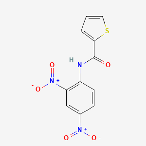 molecular formula C11H7N3O5S B11695818 N-(2,4-dinitrophenyl)thiophene-2-carboxamide 