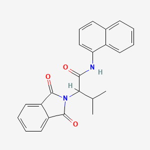 2-(1,3-Dioxo-1,3-dihydro-isoindol-2-yl)-3-methyl-N-naphthalen-1-yl-butyramide