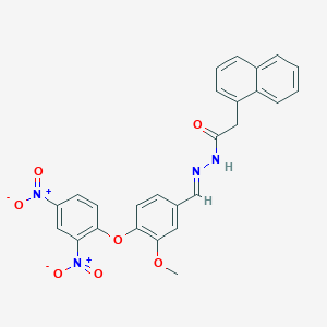 N'-[(E)-[4-(2,4-Dinitrophenoxy)-3-methoxyphenyl]methylidene]-2-(naphthalen-1-YL)acetohydrazide