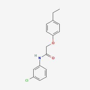 molecular formula C16H16ClNO2 B11695842 N-(3-chlorophenyl)-2-(4-ethylphenoxy)acetamide 