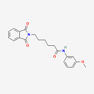 6-(1,3-dioxo-2,3-dihydro-1H-isoindol-2-yl)-N-(3-methoxyphenyl)hexanamide