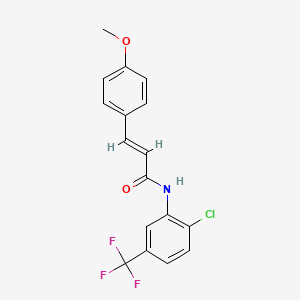 (2E)-N-[2-chloro-5-(trifluoromethyl)phenyl]-3-(4-methoxyphenyl)prop-2-enamide