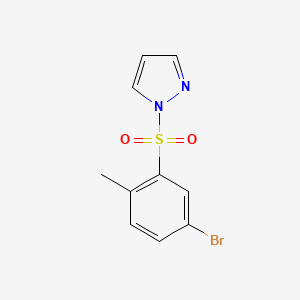 molecular formula C10H9BrN2O2S B1169596 1-[(5-bromo-2-methylphenyl)sulfonyl]-1H-pyrazole 