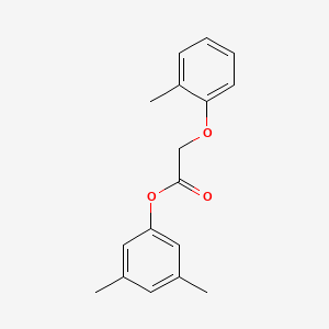 molecular formula C17H18O3 B11695976 3,5-Dimethylphenyl (2-methylphenoxy)acetate 