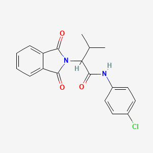 N-(4-chlorophenyl)-2-(1,3-dioxo-2,3-dihydro-1H-isoindol-2-yl)-3-methylbutanamide