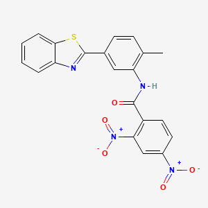 N-[5-(1,3-benzothiazol-2-yl)-2-methylphenyl]-2,4-dinitrobenzamide