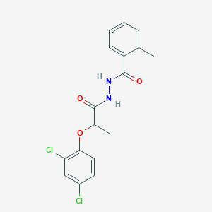 N'-[2-(2,4-dichlorophenoxy)propanoyl]-2-methylbenzohydrazide