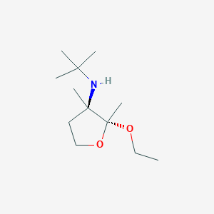 3-Furanamine,n-(1,1-dimethylethyl)-2-ethoxytetrahydro-2,3-dimethyl-,cis-
