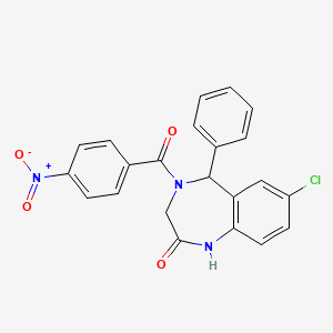 7-chloro-4-(4-nitrobenzoyl)-5-phenyl-4,5-dihydro-1H-benzo[e][1,4]diazepin-2(3H)-one