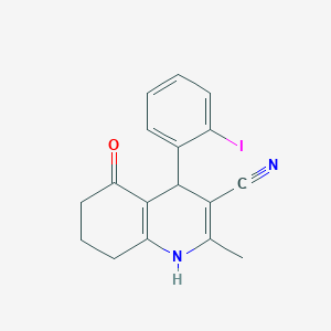 4-(2-iodophenyl)-2-methyl-5-oxo-4,6,7,8-tetrahydro-1H-quinoline-3-carbonitrile