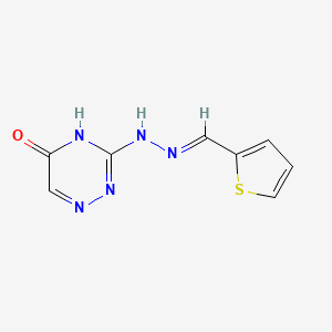 3-[(2E)-2-(thiophen-2-ylmethylidene)hydrazinyl]-1,2,4-triazin-5-ol