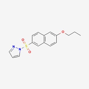 1-[(6-propoxynaphthalen-2-yl)sulfonyl]-1H-pyrazole