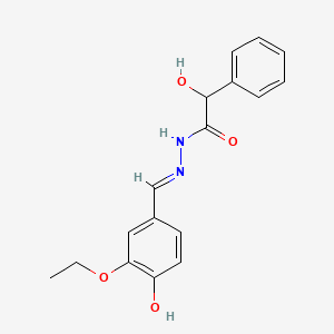 N'-(3-Ethoxy-4-hydroxybenzylidene)-2-hydroxy-2-phenylacetohydrazide