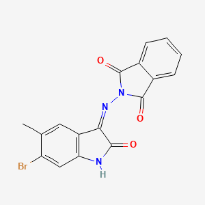 2-[(6-Bromo-5-methyl-2-oxoindol-3-yl)amino]isoindole-1,3-dione