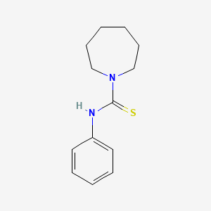 molecular formula C13H18N2S B11696145 N-phenylazepane-1-carbothioamide 