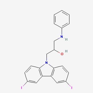 1-(3,6-diiodo-9H-carbazol-9-yl)-3-(phenylamino)propan-2-ol