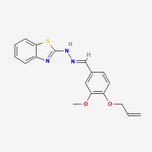 2-{(2E)-2-[3-methoxy-4-(prop-2-en-1-yloxy)benzylidene]hydrazinyl}-1,3-benzothiazole