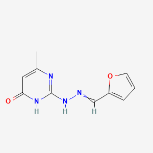 2-[2-(furan-2-ylmethylidene)hydrazinyl]-4-methyl-1H-pyrimidin-6-one