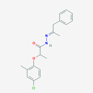 2-(4-chloro-2-methylphenoxy)-N'-[(2E)-1-phenylpropan-2-ylidene]propanehydrazide