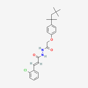 N'-(3-(2-CL-PH)Acryloyl)-2-(4-(1,1,3,3-tetramethylbutyl)phenoxy)acetohydrazide