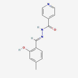 N'-[(E)-(2-hydroxy-4-methylphenyl)methylidene]pyridine-4-carbohydrazide