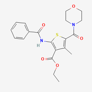 Ethyl 2-benzamido-4-methyl-5-(morpholine-4-carbonyl)thiophene-3-carboxylate