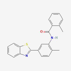 N-[5-(1,3-benzothiazol-2-yl)-2-methylphenyl]-2-methylbenzamide